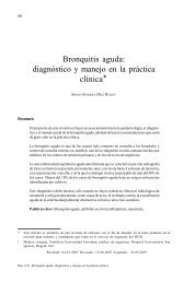 Bronquitis aguda: diagnÃ³stico y manejo en la prÃ¡ctica clÃ­nica*