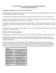 Landscape Requirements | Utility Systems | City of Port St. Lucie ...