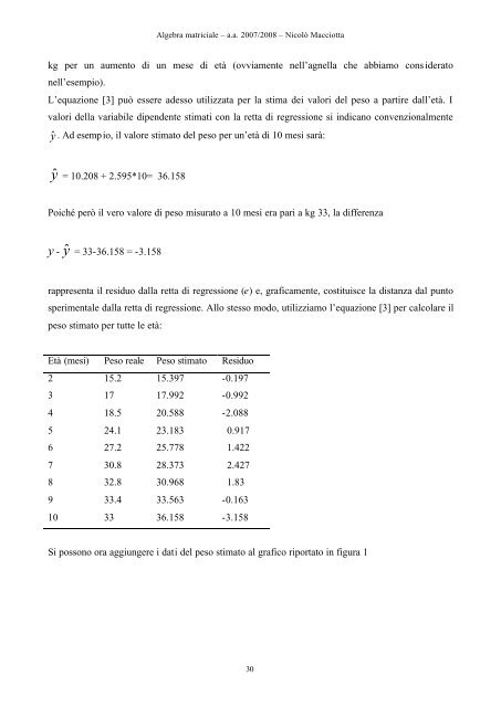 algebra matriciale - Dipartimento di Economia e Sistemi Arborei ...