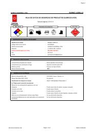barniz ladrillo hoja de datos de seguridad de productos quimicos (hds)