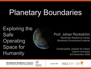 Planetary Boundaries