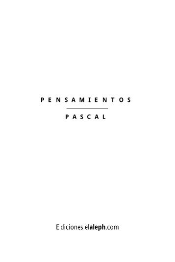 Pensamientos - Tomo I