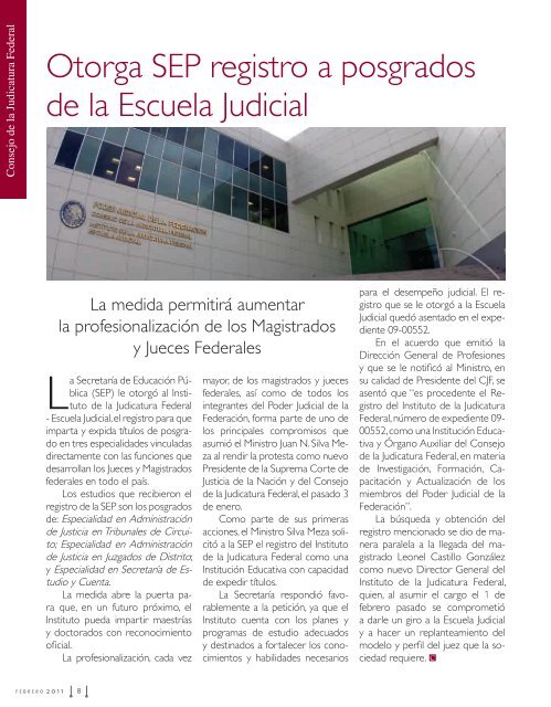 Consultar PublicaciÃ³n - Consejo de la Judicatura Federal