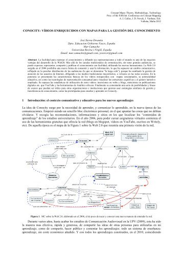 Vídeos Enriquecidos con Mapas para la Gestión - CMC - Concept ...