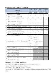 WebDB Forum 2012 ご協賛プランと特典一覧 - 情報処理学会 ...