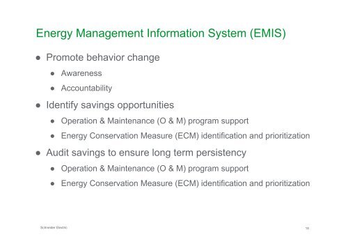 PowerLogic EEM - Energy Management Information System (EMIS)