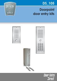 SRS Vandal Resistant audio kits - Doorpoint ... - Door Entry Direct