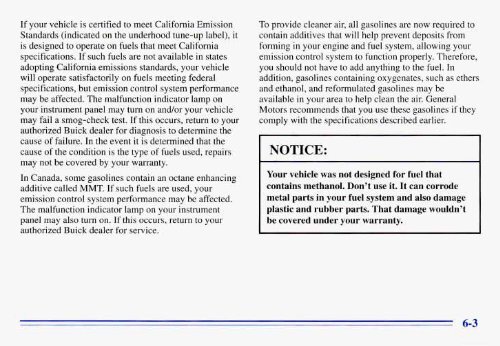 1996 Buick Century Owner's Manual