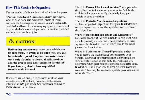 1996 Buick Century Owner's Manual