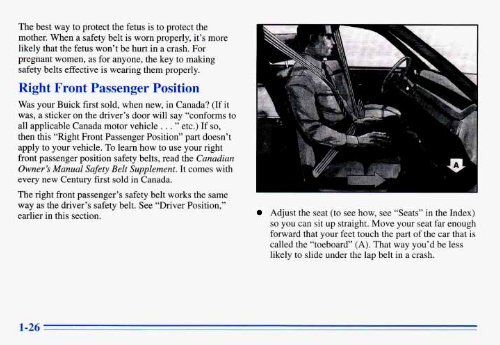 1996 Buick Century Owner's Manual