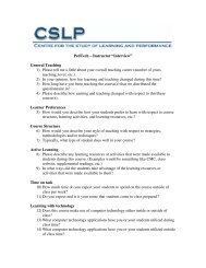 PedTech2 Instructor Survey