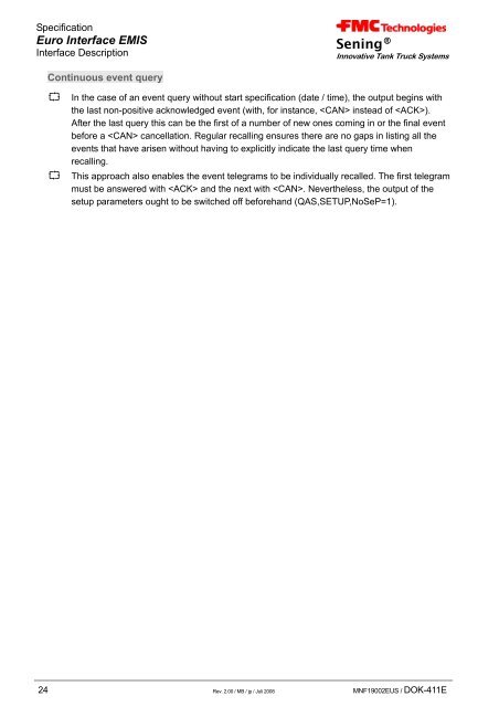 EMIS Interface Description - Measurement Solutions