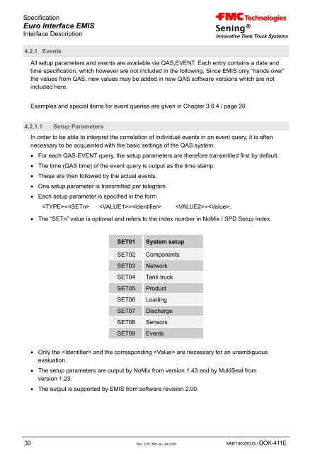 EMIS Interface Description - Measurement Solutions