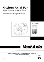 Fitting & Wiring Instrcution 447791A - Vent-Axia