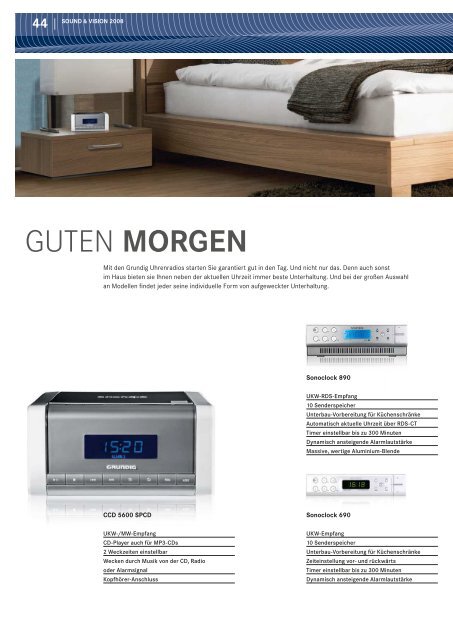 SOUND & VISION | 2008 - Grundig .NO