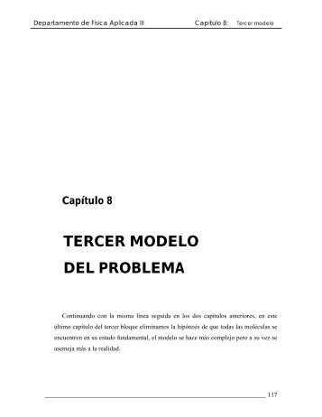 CapÃ­tulo 8 TERCER MODELO DEL PROBLEMA