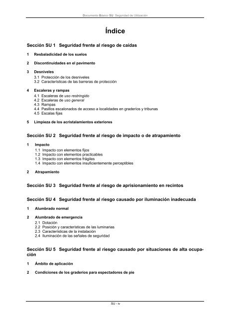 Documento Básico SU Seguridad de utilización - construmecum