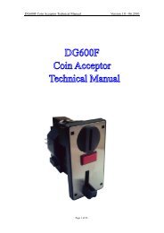 DG600F Coin Acceptor Technical Manual