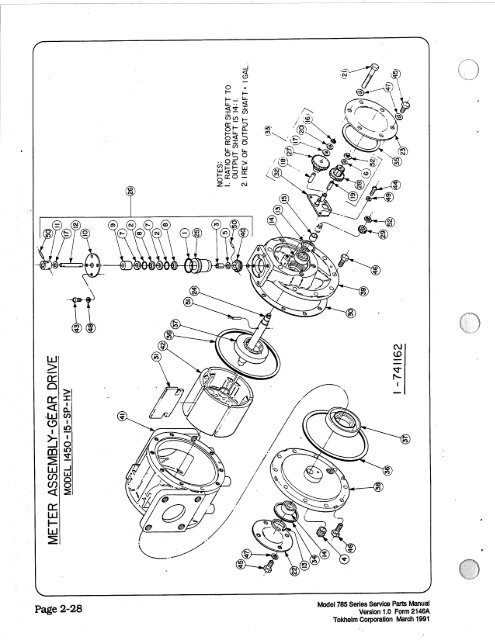 tokheim 785 owner's manual/ parts list - national petroleum equipment