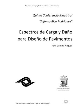 Espectros de Carga y DaÃ±o para DiseÃ±o de Pavimentos - Camineros