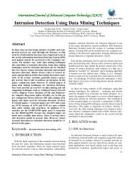 Intrusion Detection Using Data Mining Techniques - International ...