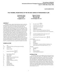 the thermal resistance of pin fin heat sinks in transverse flow