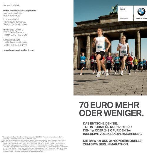 ber|in@bmw.de Huttenstraße 50 - BMW Niederlassung Berlin