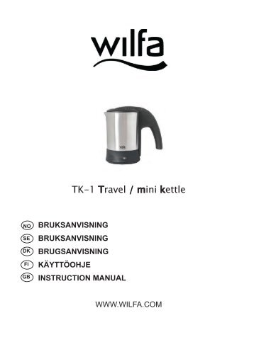 TK-1 Travel / mini kettle - Wilfa