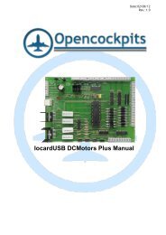 USB DCMotors Plus instructions Manual - Opencockpits