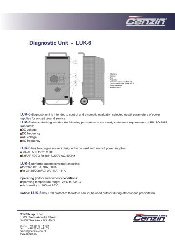 Diagnostic Unit LUK-6 - Cenzin