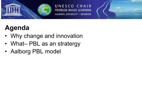 PBL and Innovation in learning