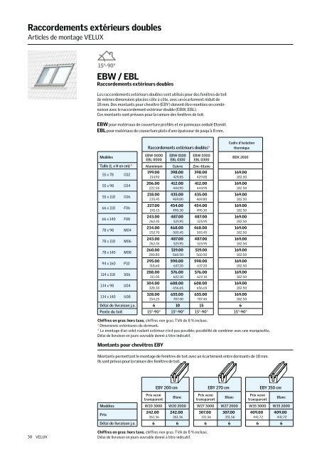 Liste de prix 2012 - Vitrotoit SA