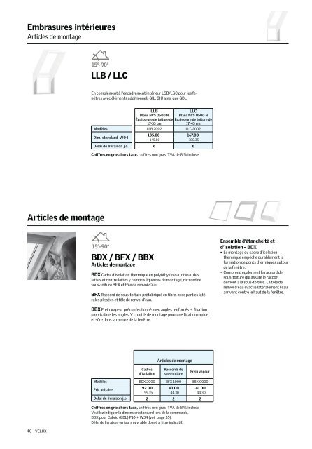 Liste de prix 2012 - Vitrotoit SA