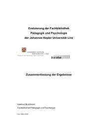 Bibliothek Evaluierung - JKU