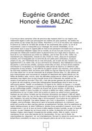 Eugénie Grandet Honoré de BALZAC - livrefrance.com