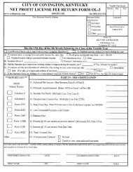 Occupational License Return Form OL-3 - (prior tax years 2005 ...