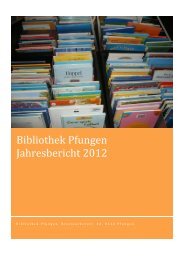Jahresbericht 2012 - Schule Pfungen
