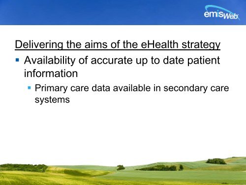 Mark Mulholland, EMIS - ehealth