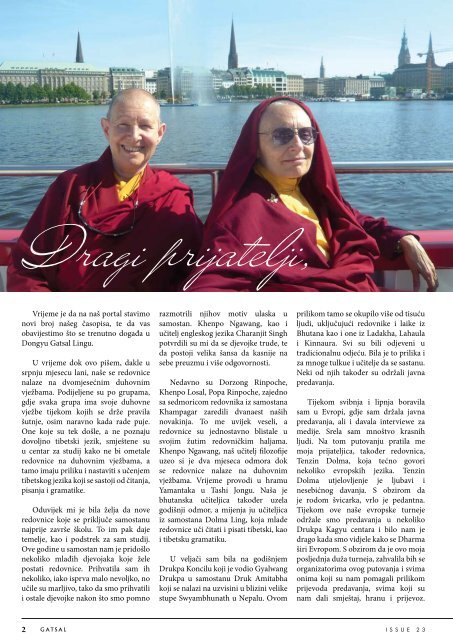 Dongyu Gatsal Ling Nunnery - The Official Tenzin Palmo Website