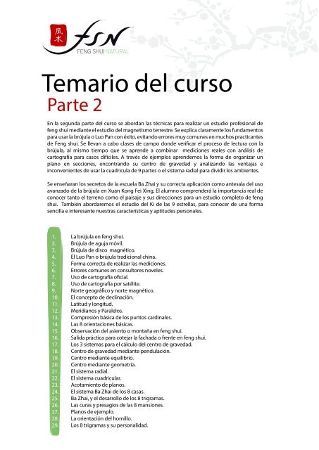 Curso Profesional de Feng Shui