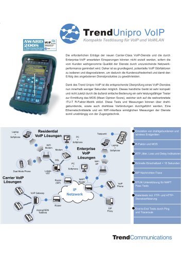 Trend Unipro VoIP Brochure - Ideal Industries