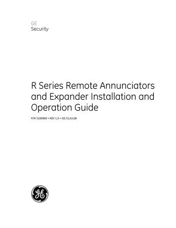0 R Series Remote Annunciators and Expander Install and Ops.pdf