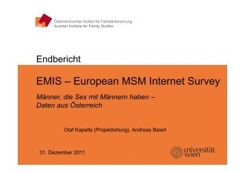 EMIS – European MSM Internet Survey