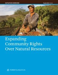 Expanding Community Rights Over Natural ... - Ford Foundation