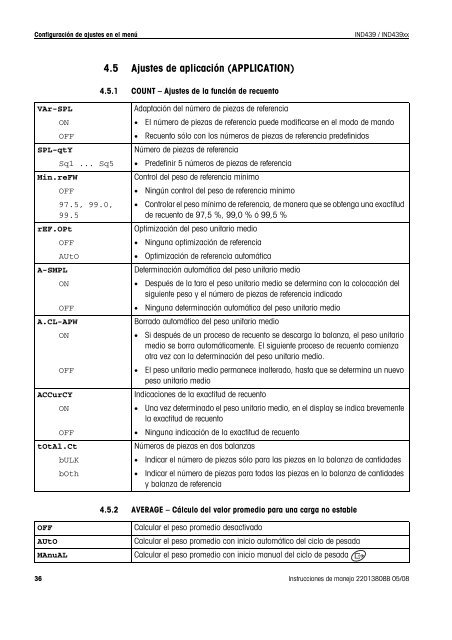 Instrucciones de manejo METTLER TOLEDO Terminal de pesada ...