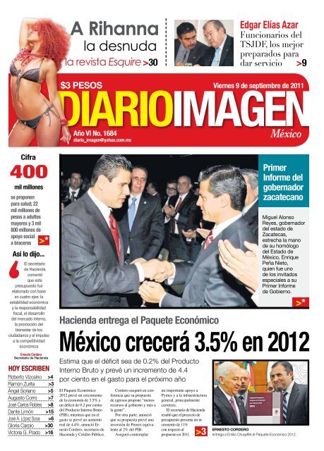 Viernes 9 de septiembre de 2011 - Diario Imagen On Line
