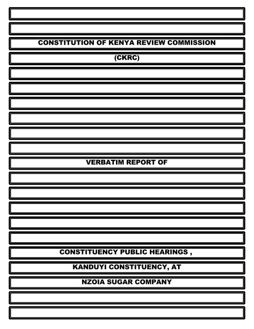constitution of kenya review commission (ckrc ... - ConstitutionNet