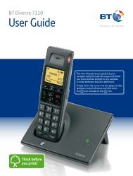 BT Diverse 7110 User Guide - Telephones Online