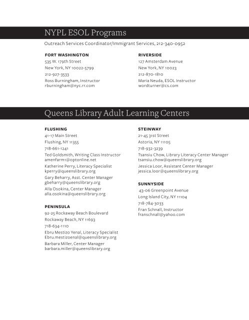 contents - Gallatin School of Individualized Study - New York ...