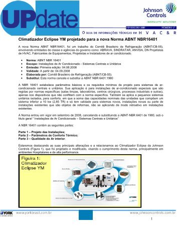 Climatizador Eclipse YM projetado para a nova ... - Johnson Controls